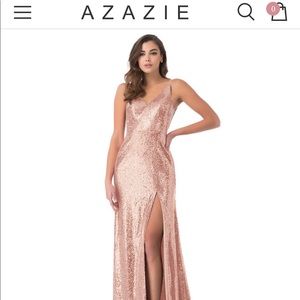 Azazie Stellar Bridesmaid Dress in Pearl Pink